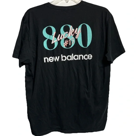New Balance 880 T-Shirt Size Large Black - Picture 4 of 5